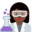 woman scientist, dark skin tone